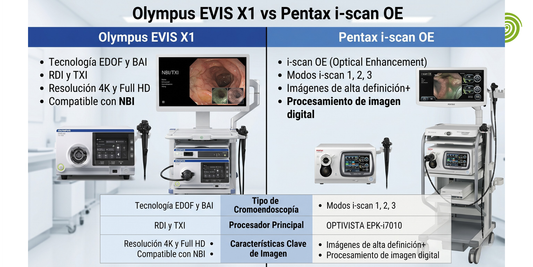 Olympus EVIS X1 vs Pentax i-scan OE